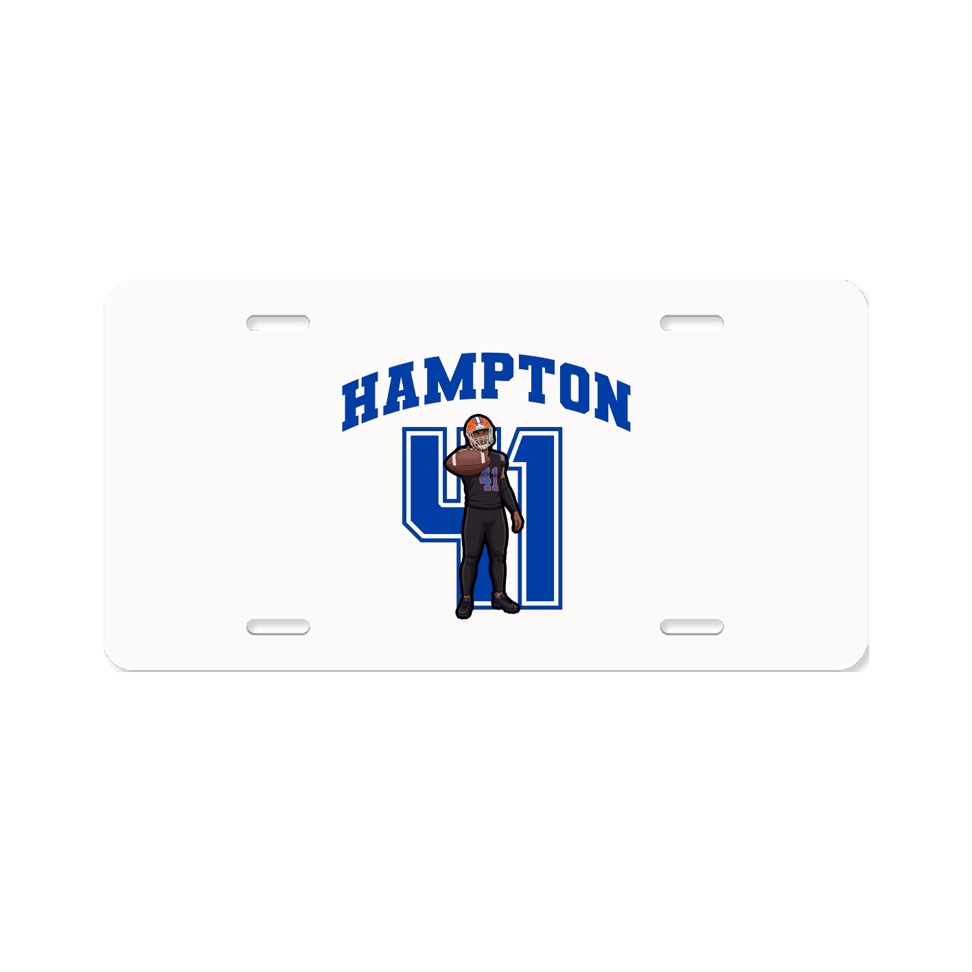 License Plate — Number in Classic