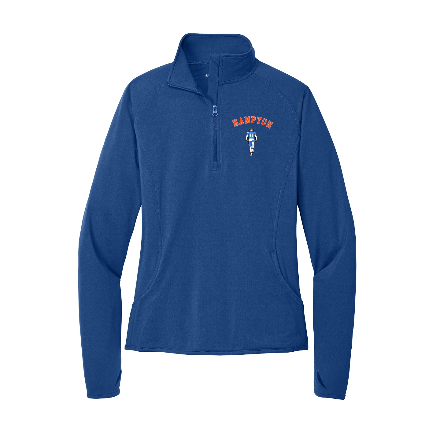Women's Q-Zip Pullover — Shirsey Arch in Royal