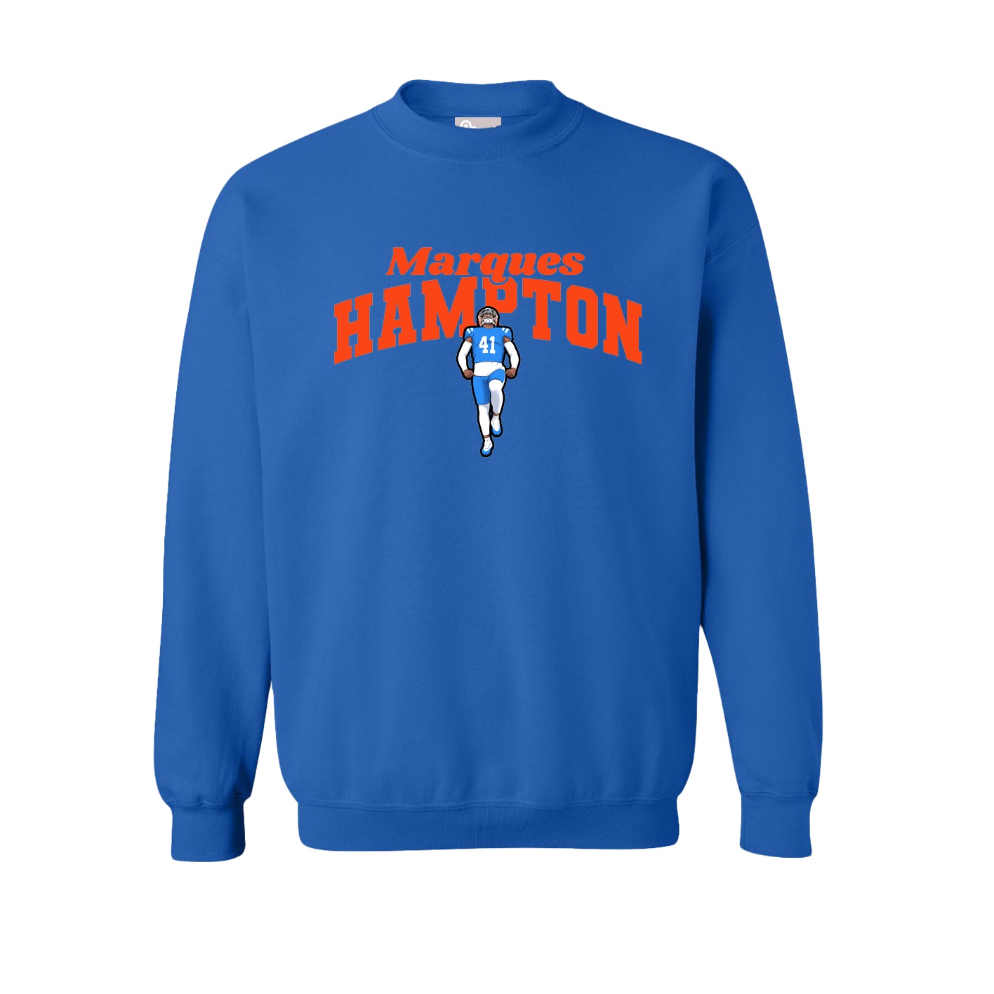 Fleece Crew — Signature Arch in Royal