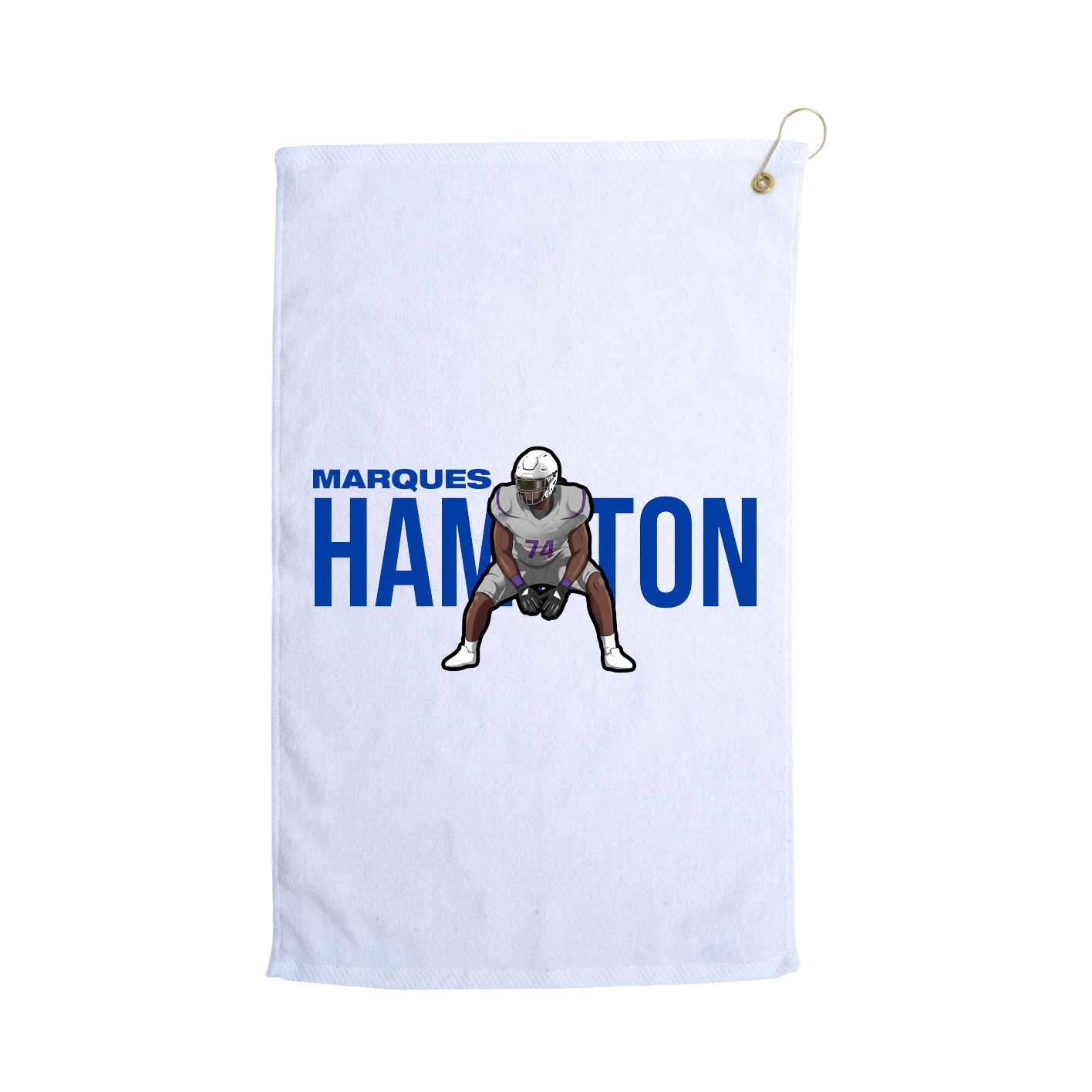 Golf Towel — Player Name in White