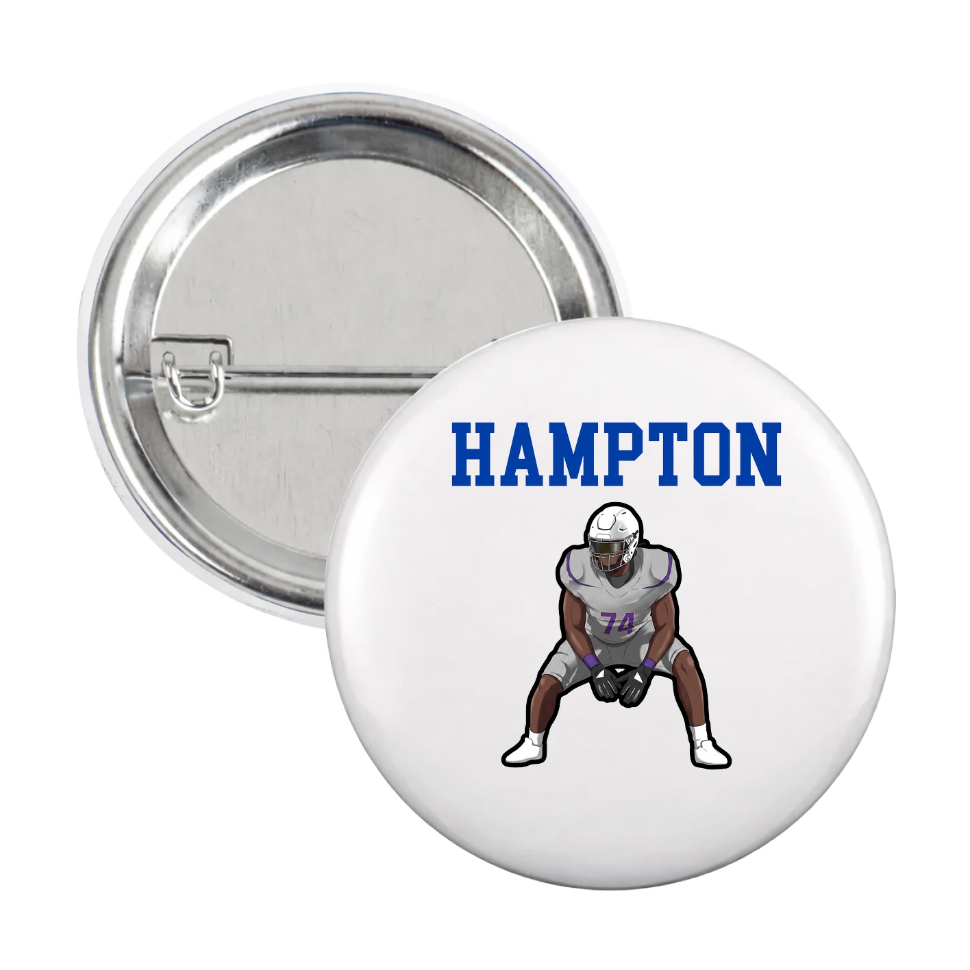 Game Day Button — Shirsey in White