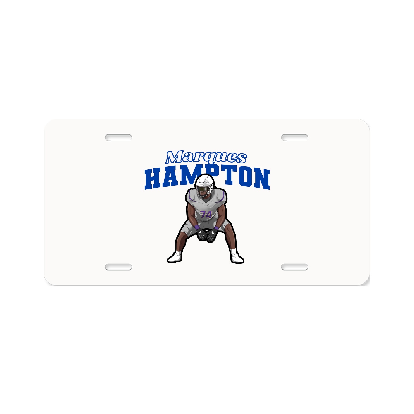 License Plate — Name Arch in Classic