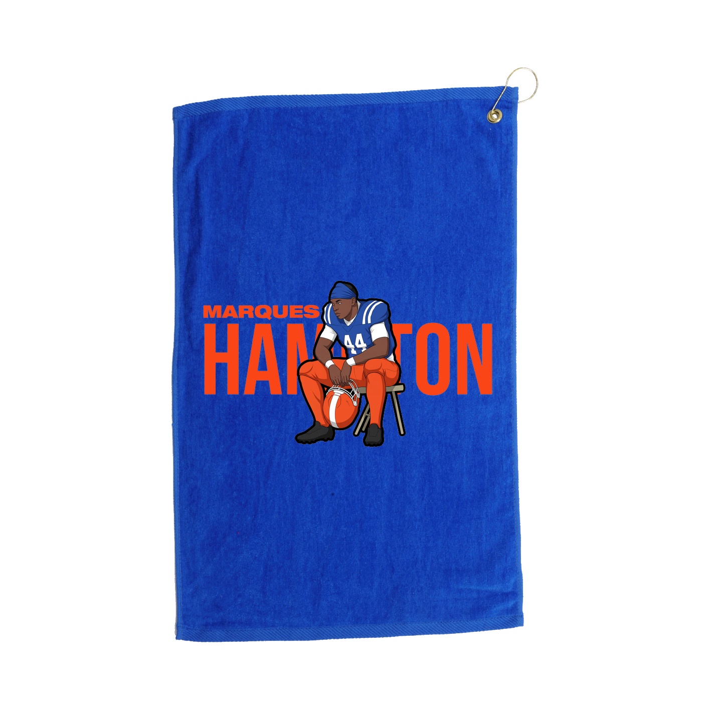 Golf Towel — Player Name in Royal