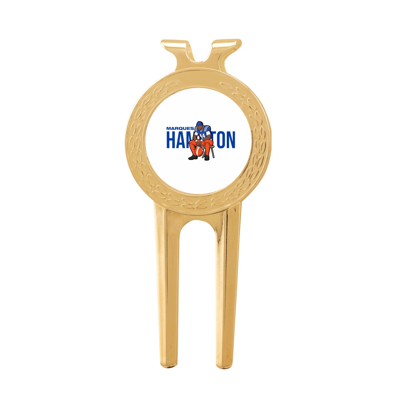 Divot Tool with Ball Marker — Player Name in Classic
