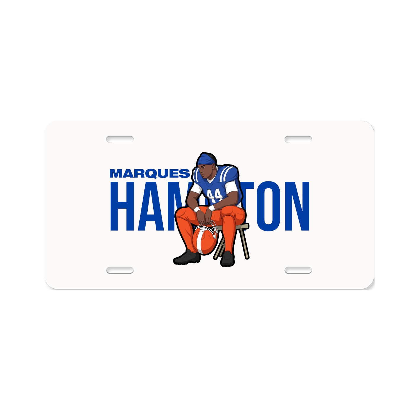 License Plate — Player Name in Classic