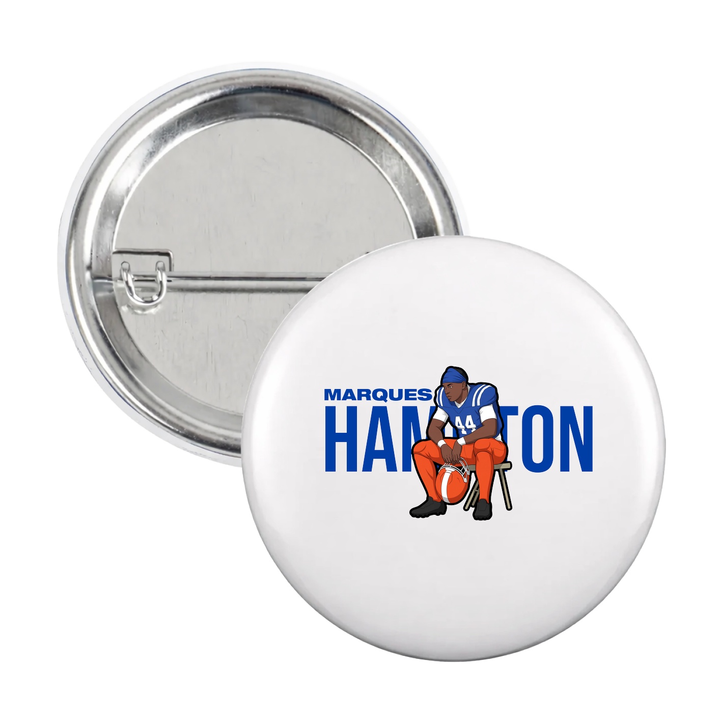 Game Day Button — Player Name in White