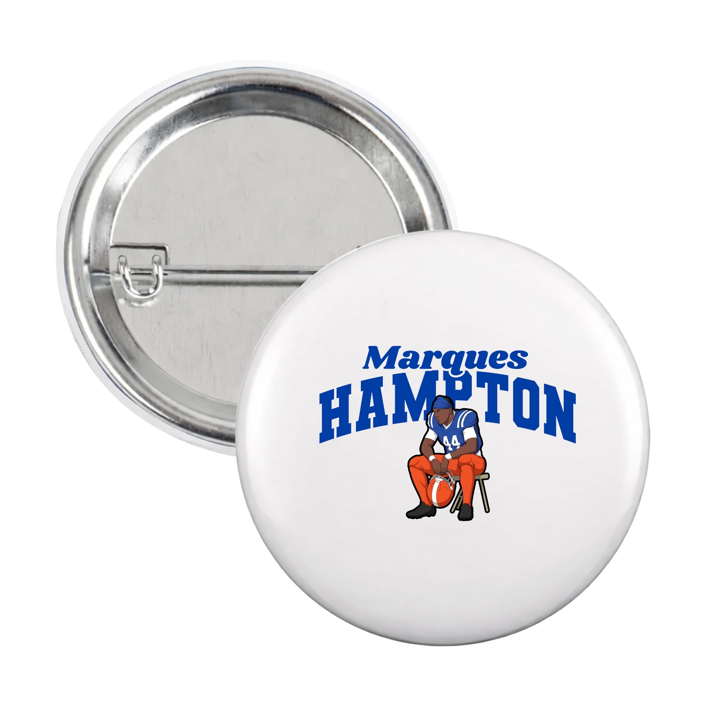 Game Day Button — Signature Arch in White