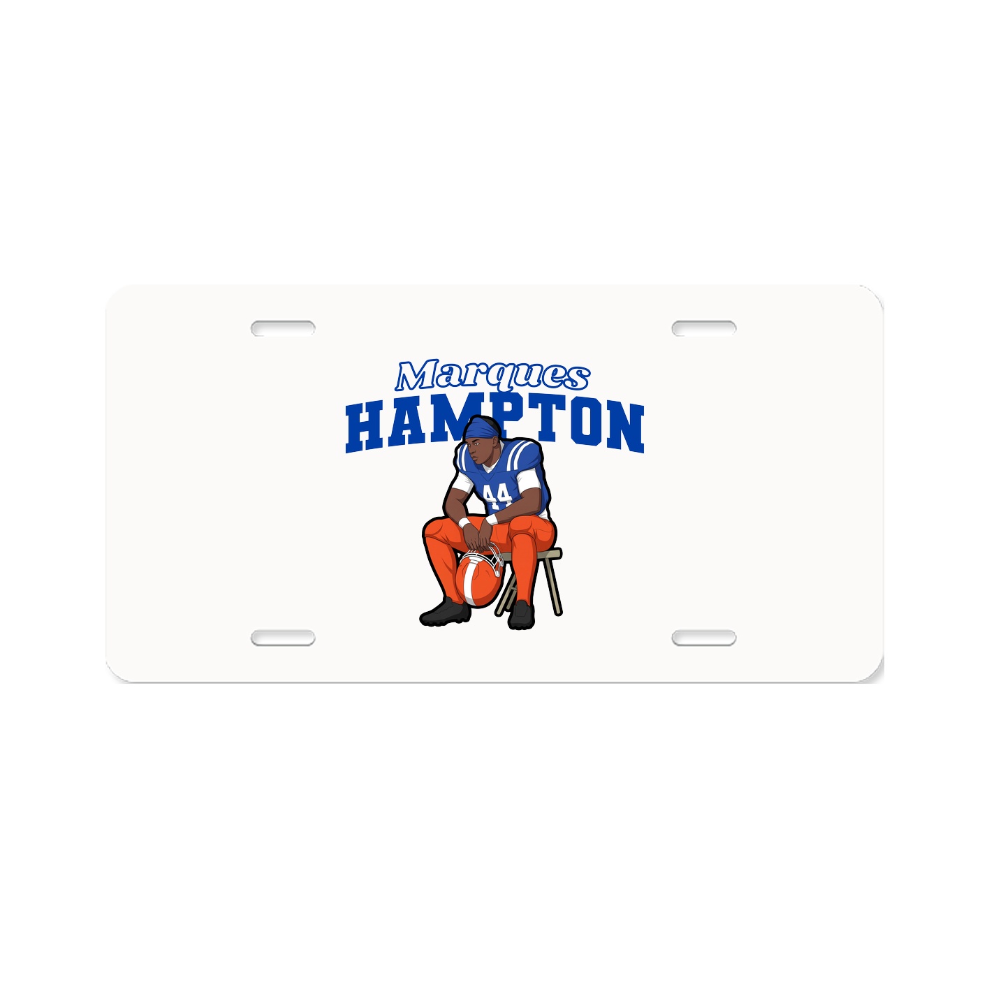 License Plate — Name Arch in Classic