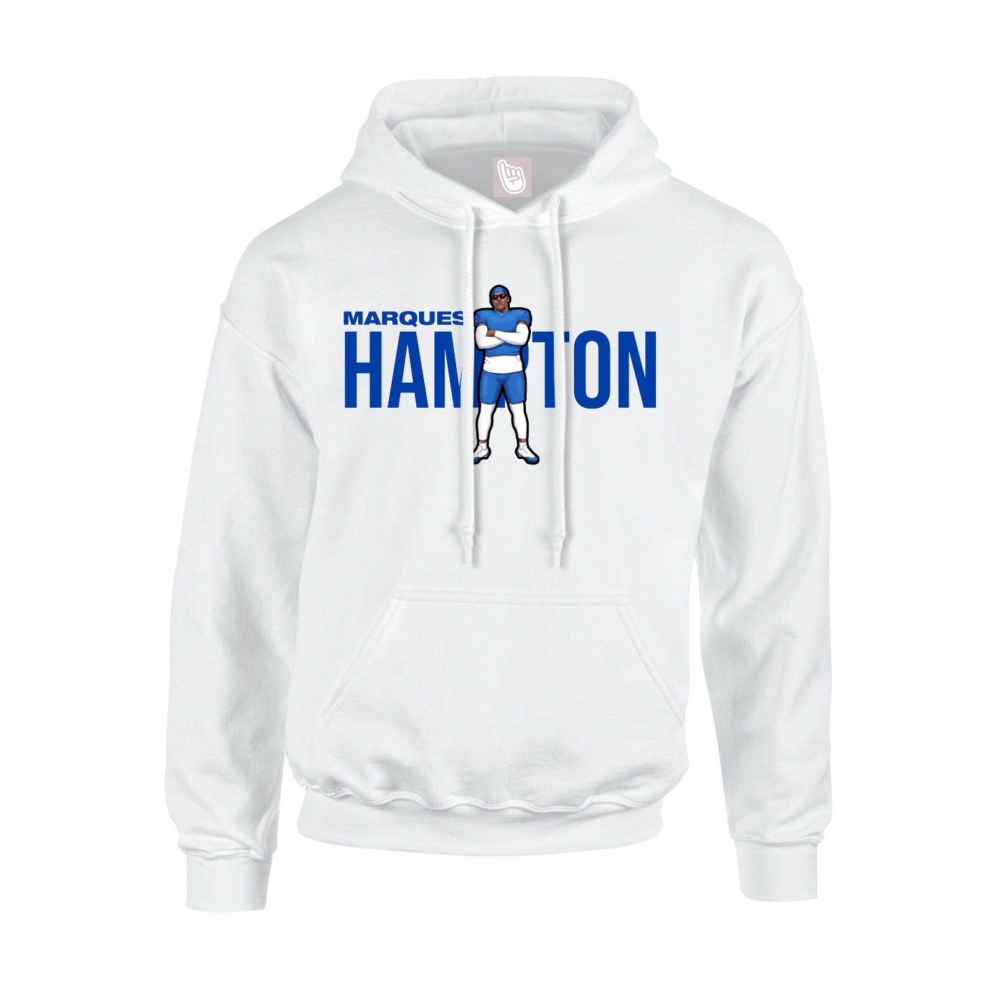 Youth Hoodie — Player Name in White