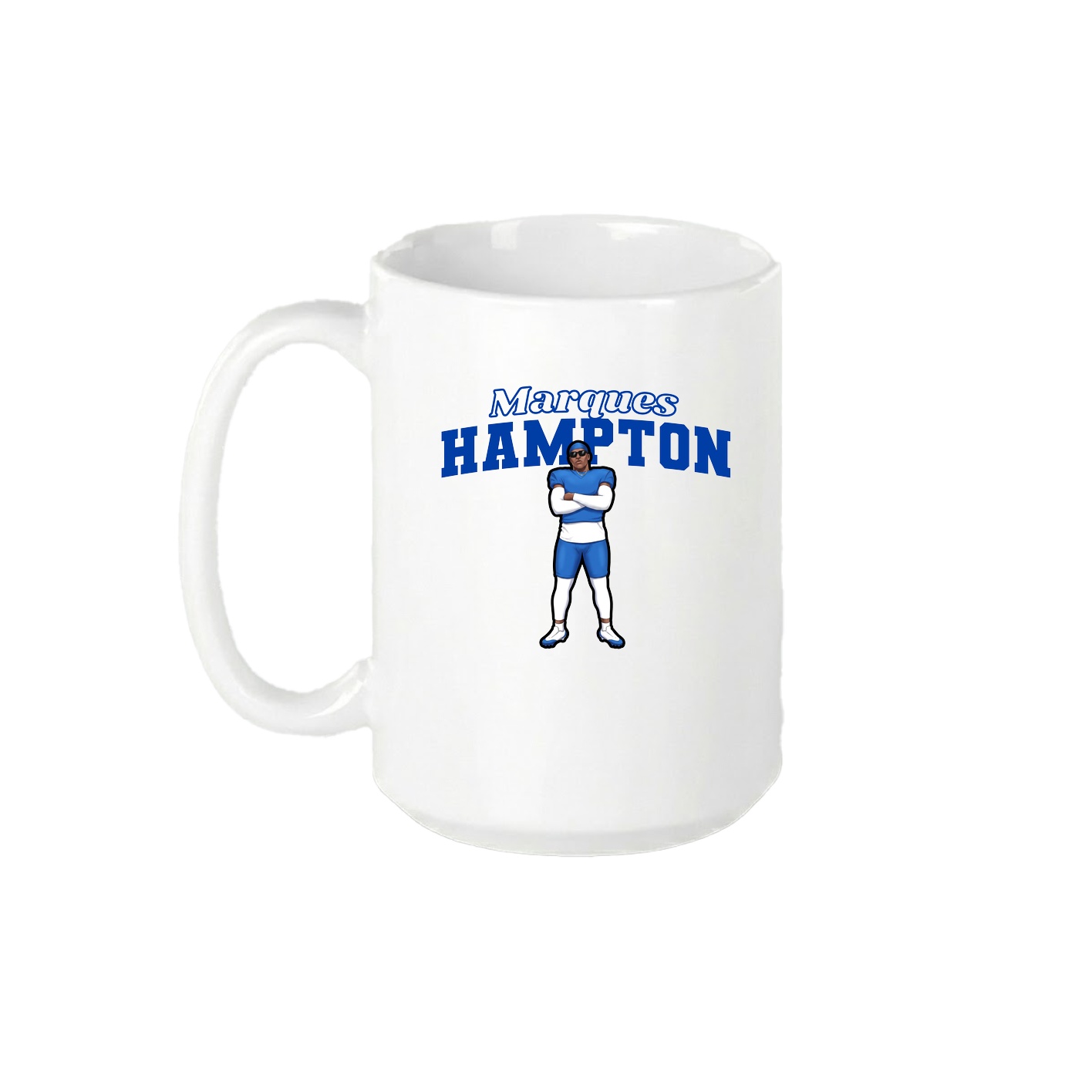 15oz Coffee Mug — Name Arch in White