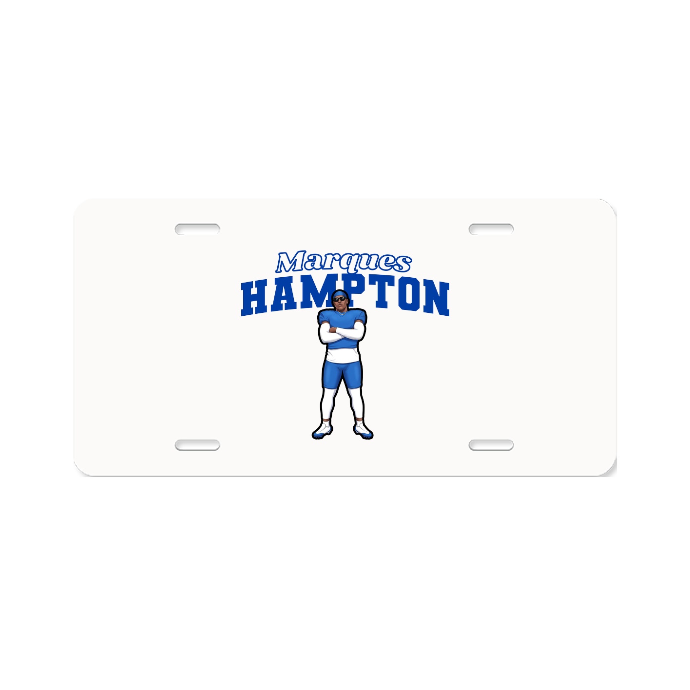 License Plate — Name Arch in Classic