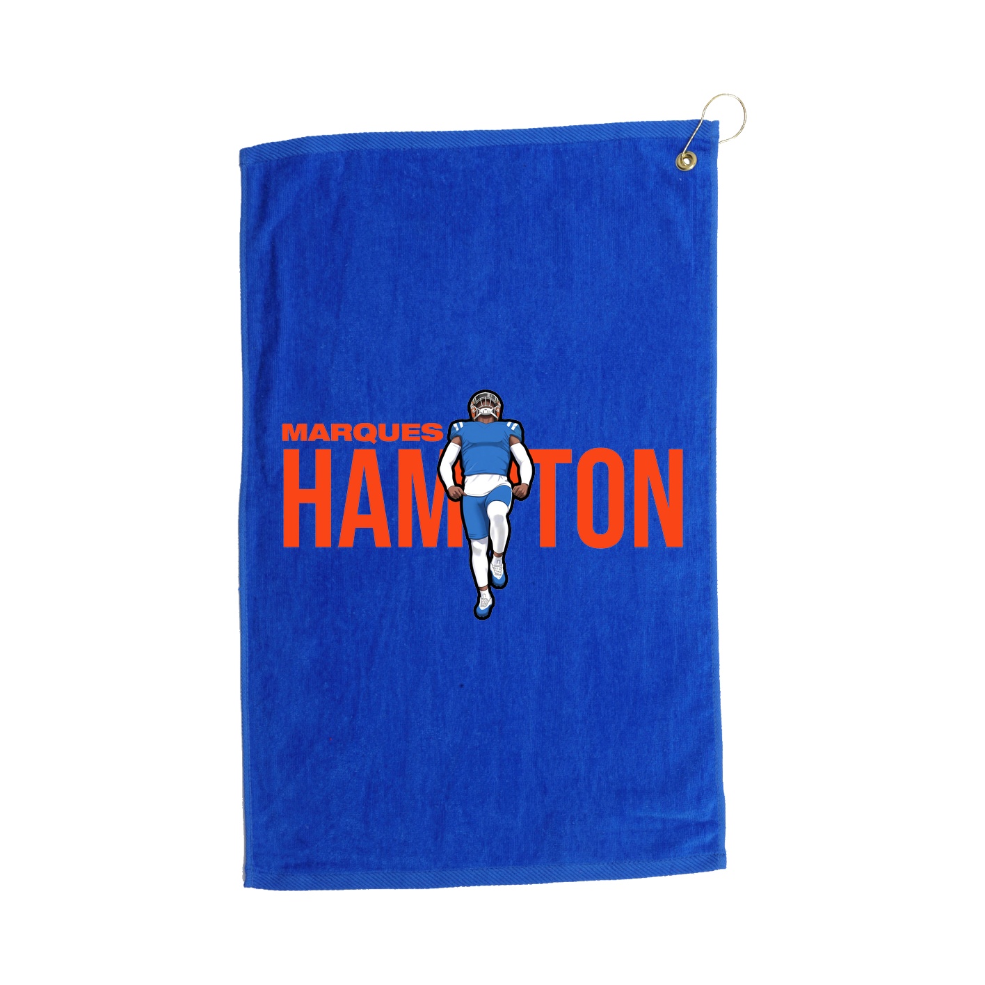 Golf Towel — Player Name in Royal