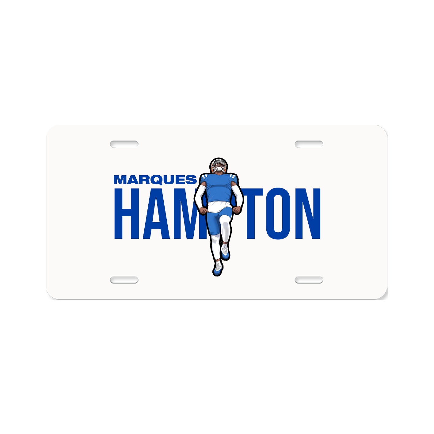 License Plate — Player Name in Classic