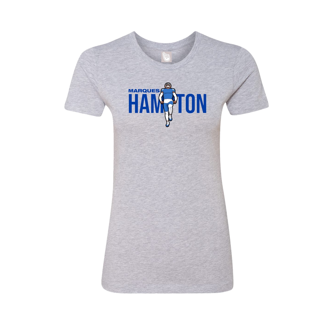 Womens Tee — Player Name in Grey