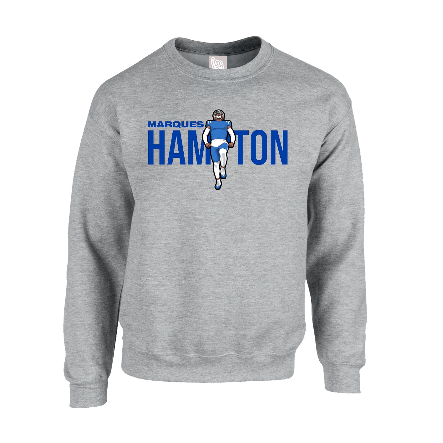 Fleece Crew — Player Name in Grey