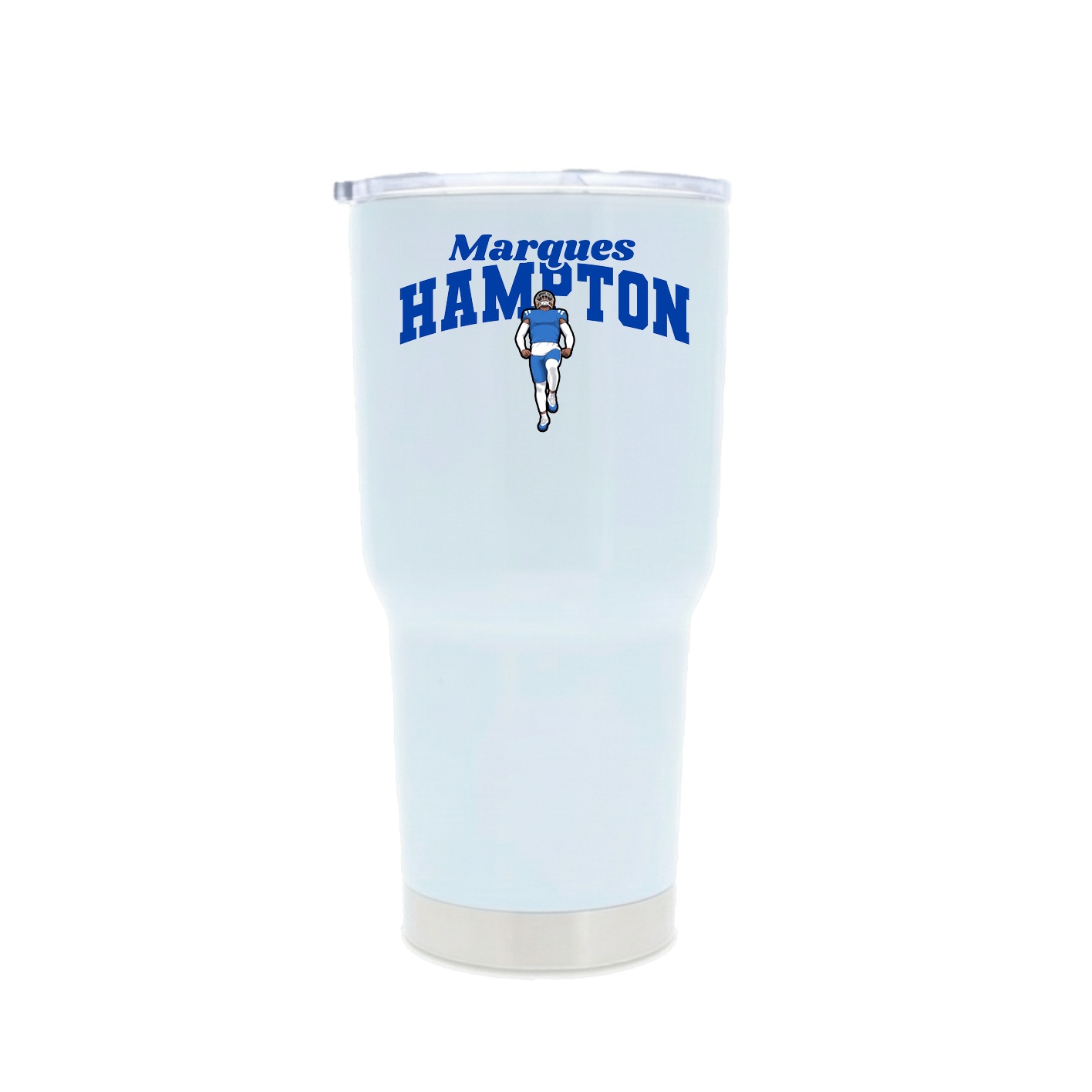 30oz Stainless Steel Tumbler — Signature Arch in White