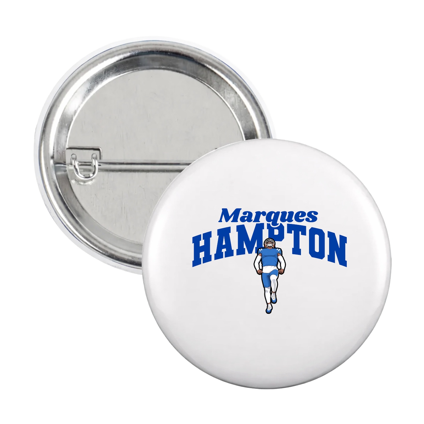 Game Day Button — Signature Arch in White