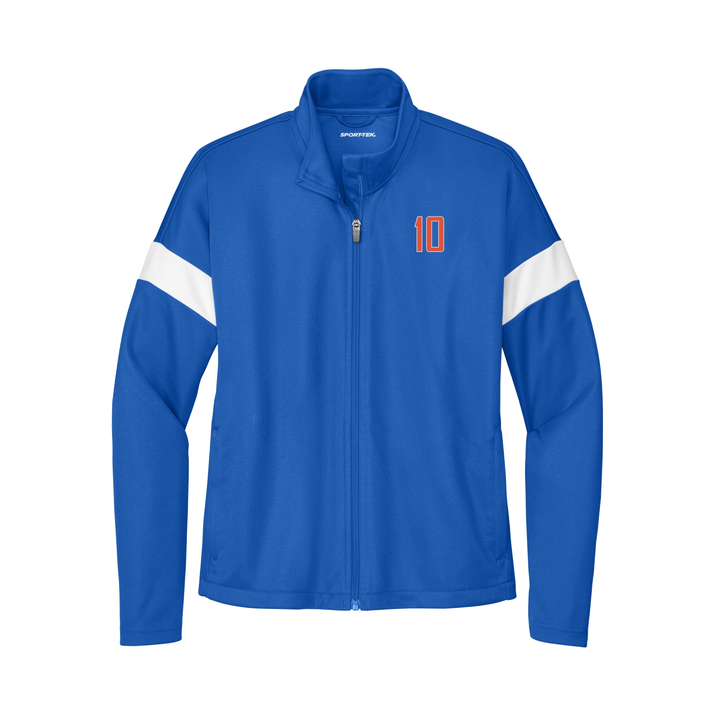 Womens Team Travel Full-Zip Jacket — Front Shirsy in Royal/White