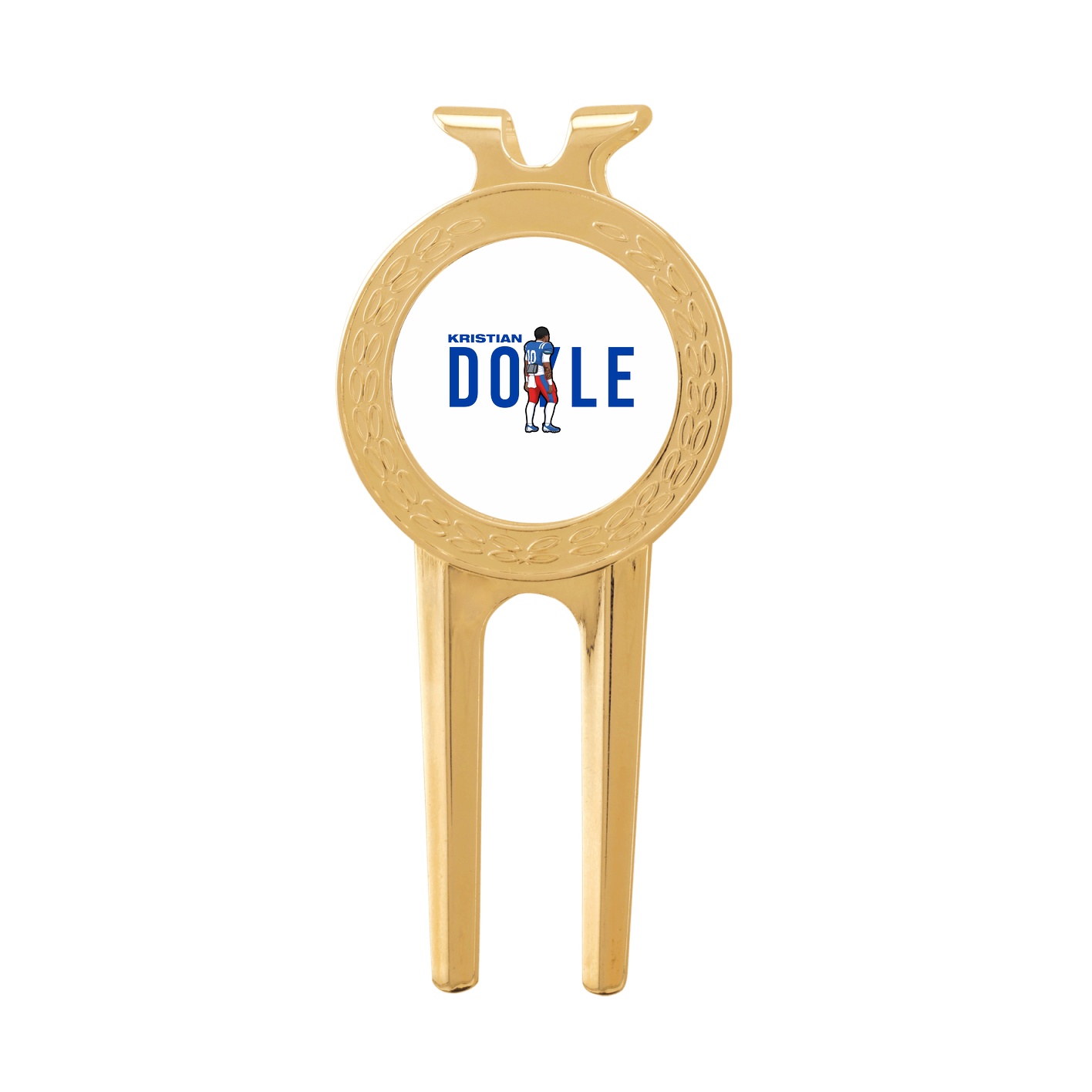Divot Tool with Ball Marker — Player Name in Classic