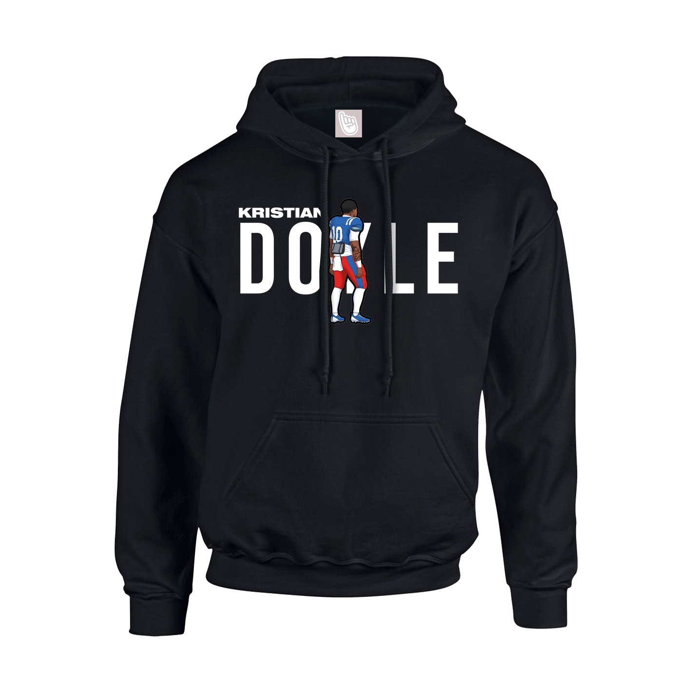 Hoodie — Player Name in Black