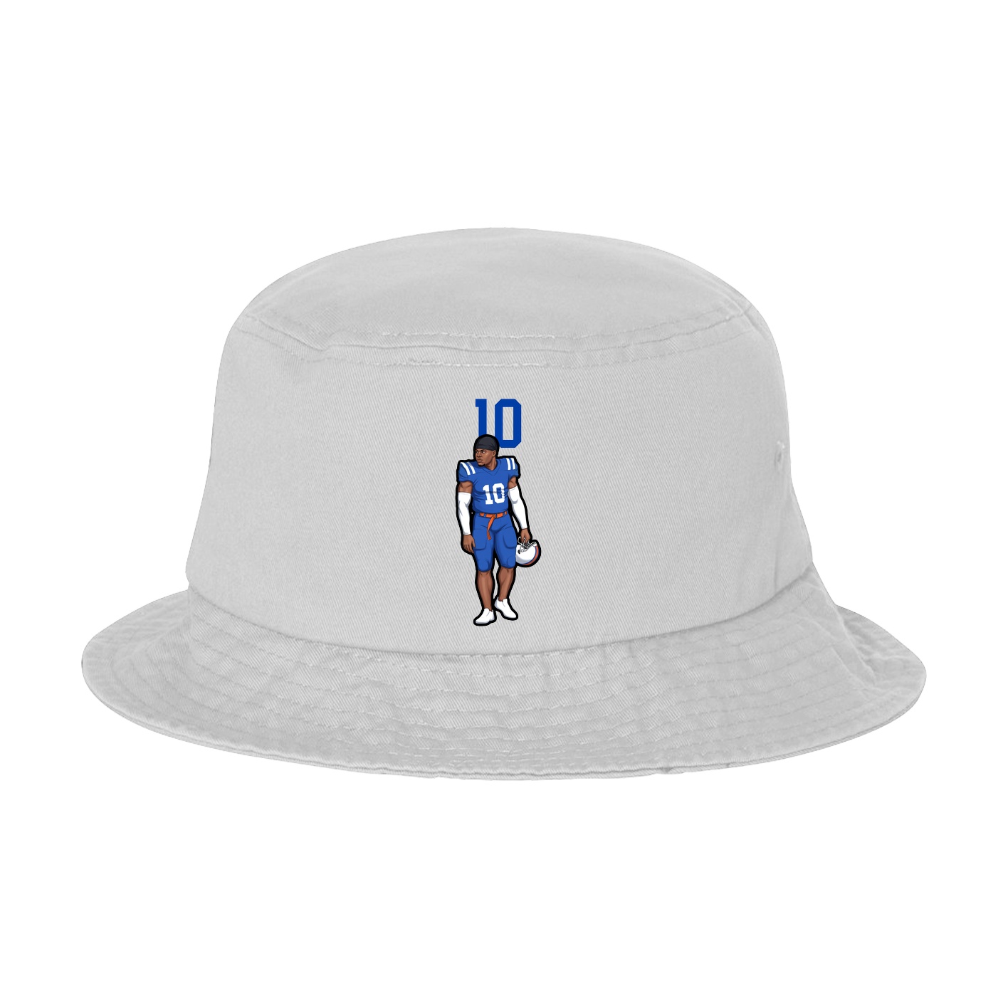 Bucket Cap — Number Top in White