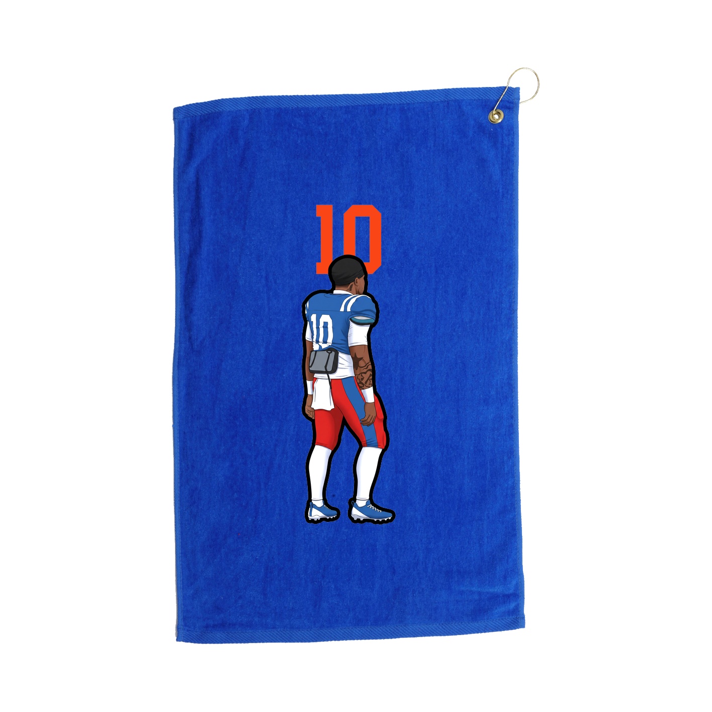 Golf Towel — Number Top in Royal