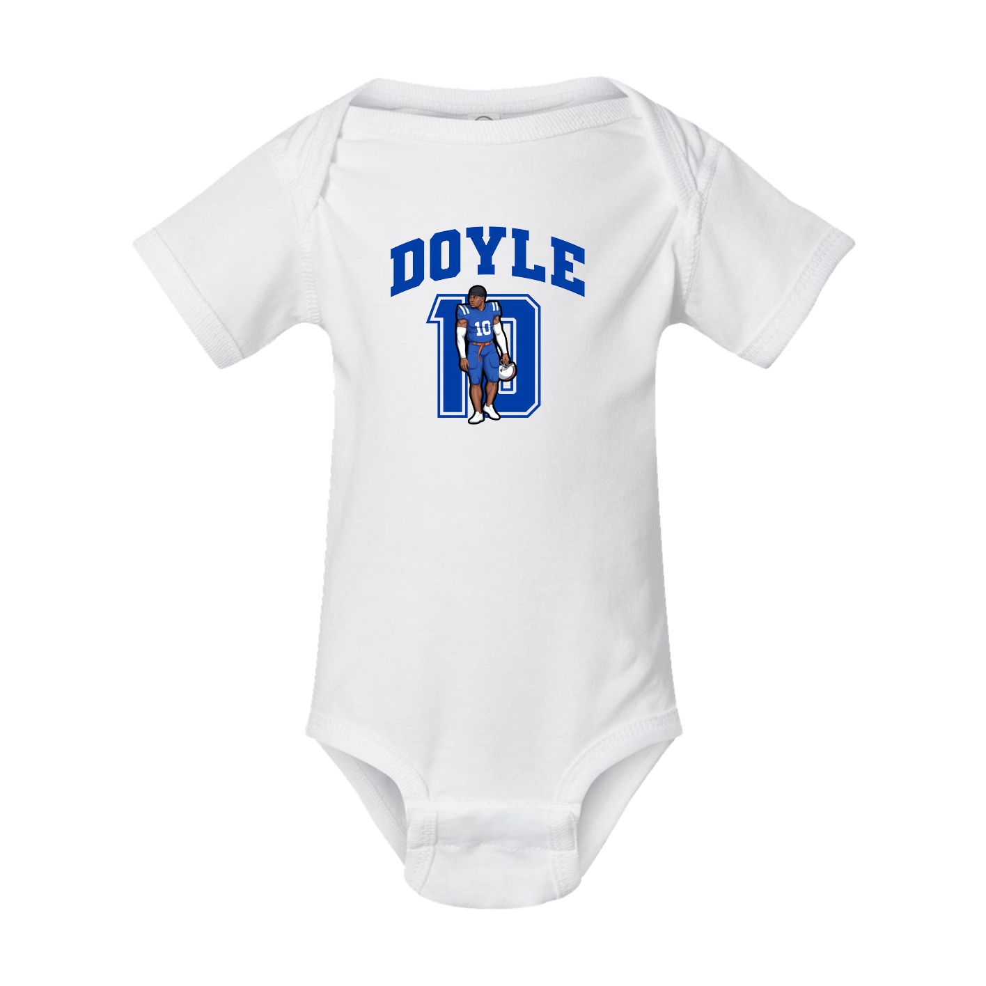 Baby Onesie — Number in White