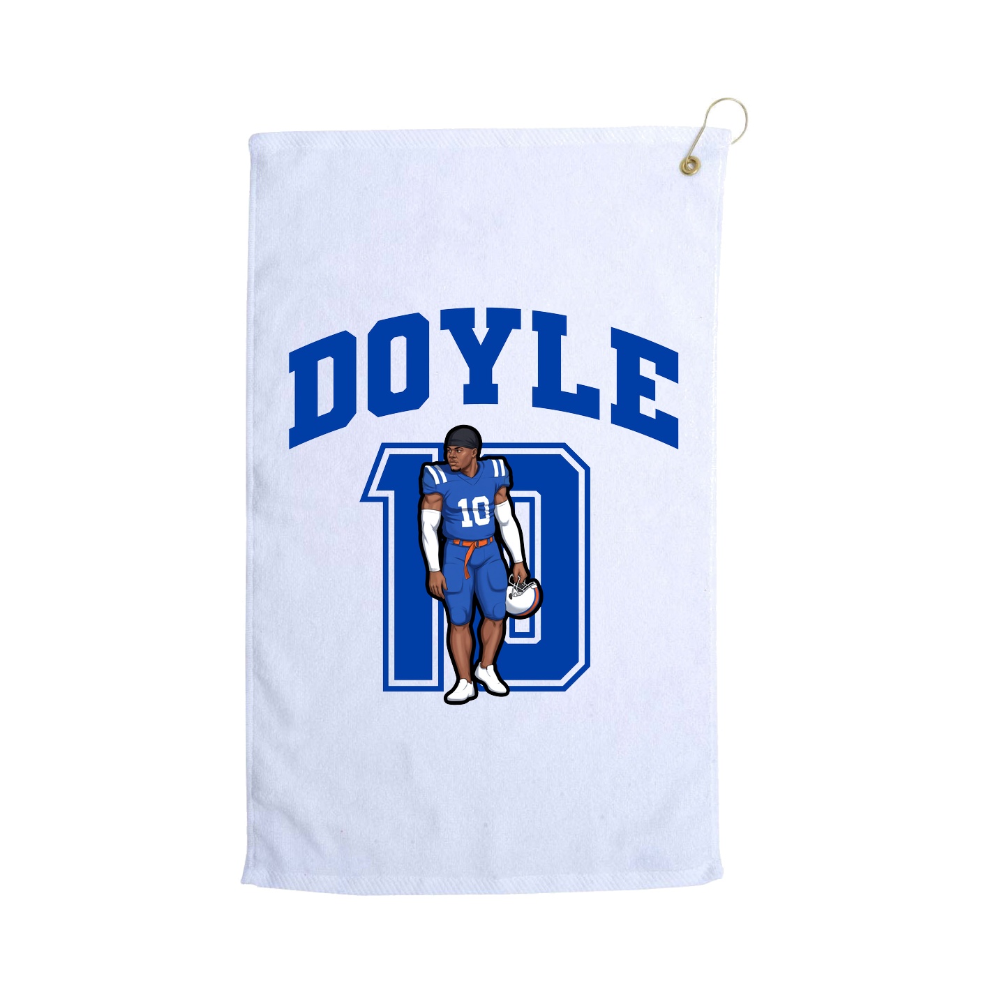 Golf Towel — Number in White
