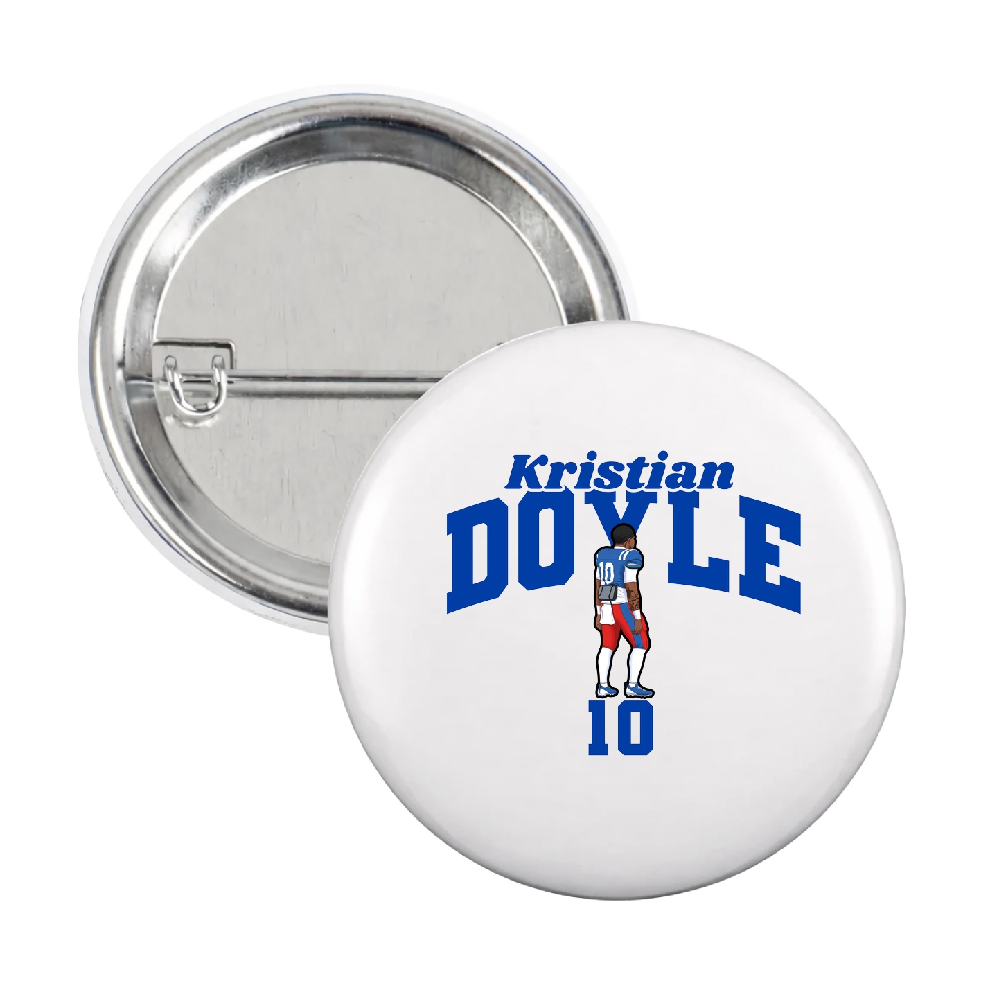 Game Day Button — Signature Arch in White