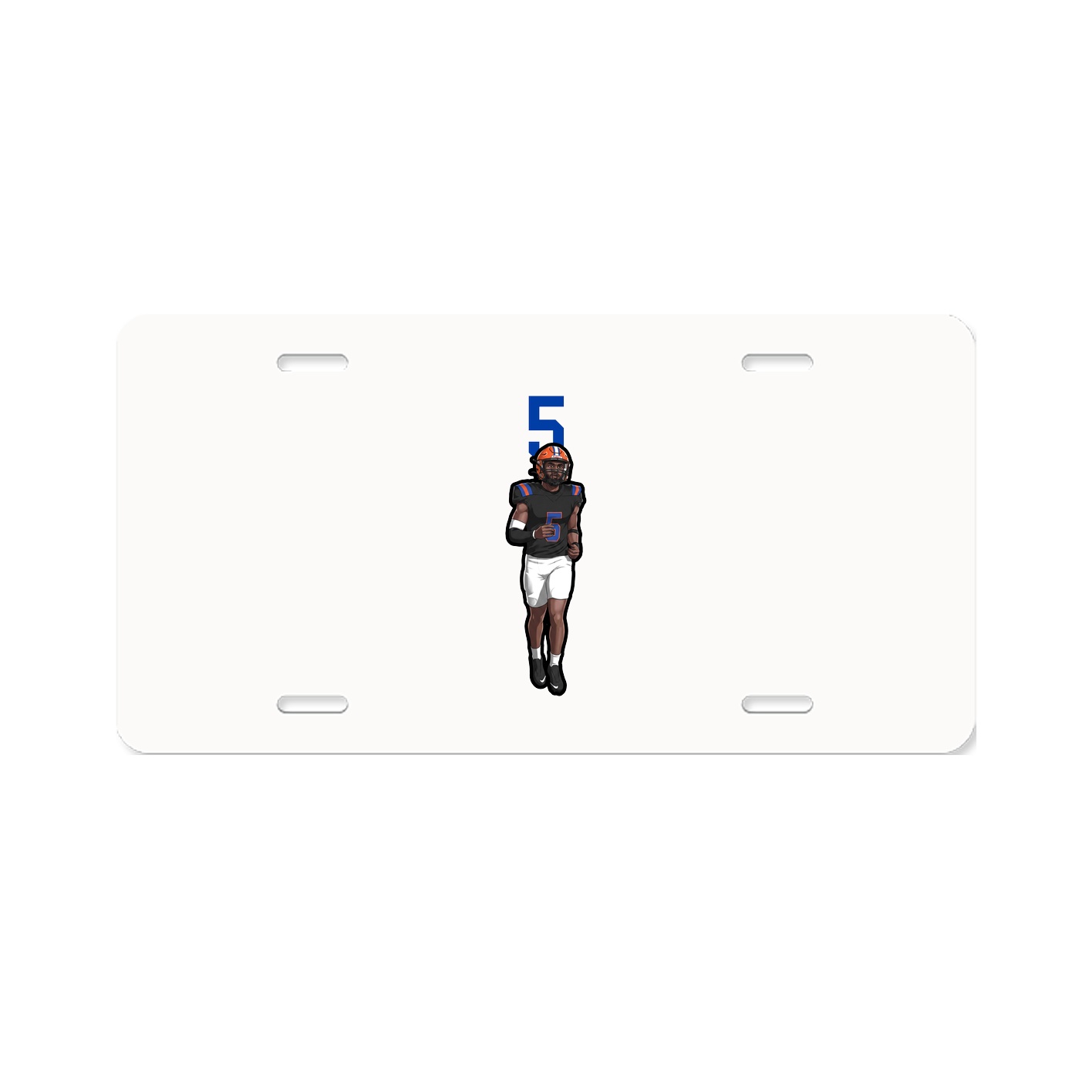 License Plate — Number Top in Classic