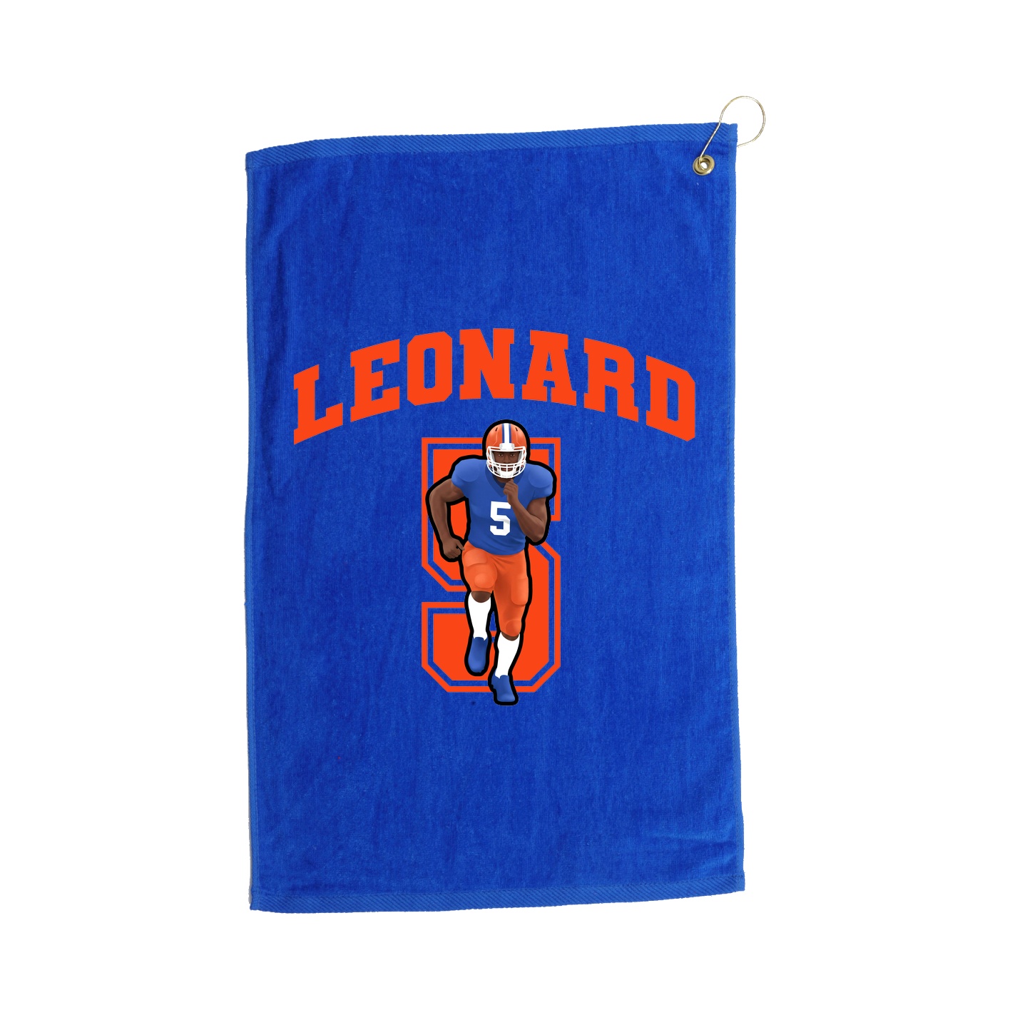 Golf Towel — Number in Royal