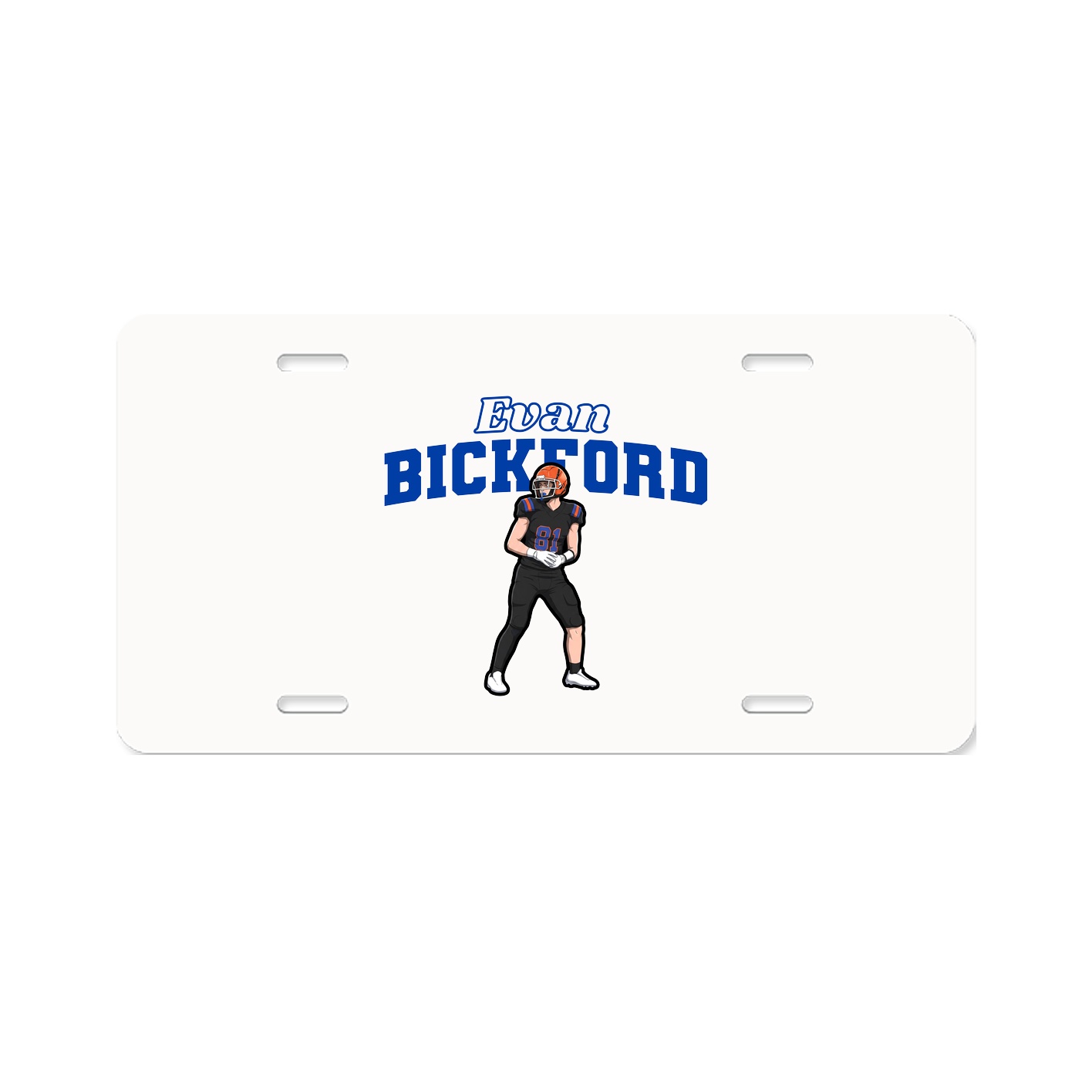 License Plate — Name Arch in Classic