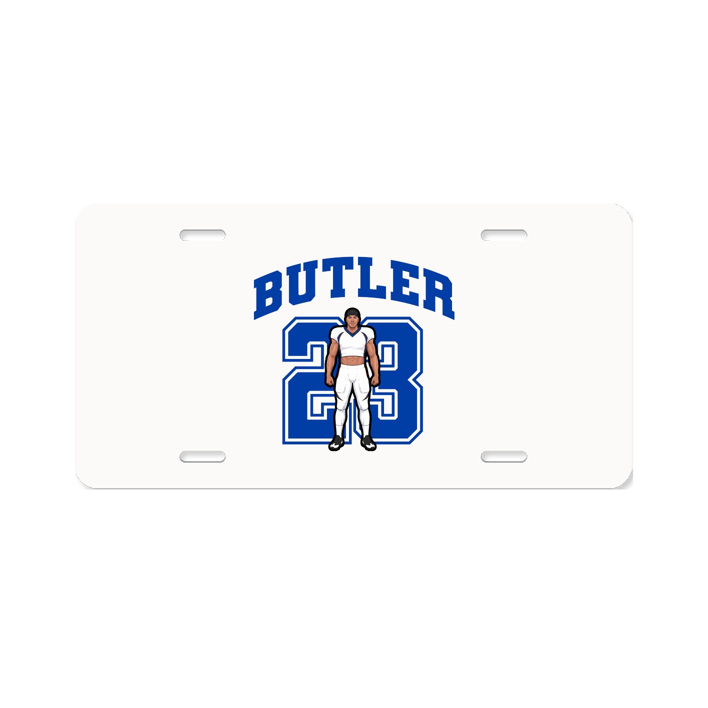 License Plate — Number in Classic