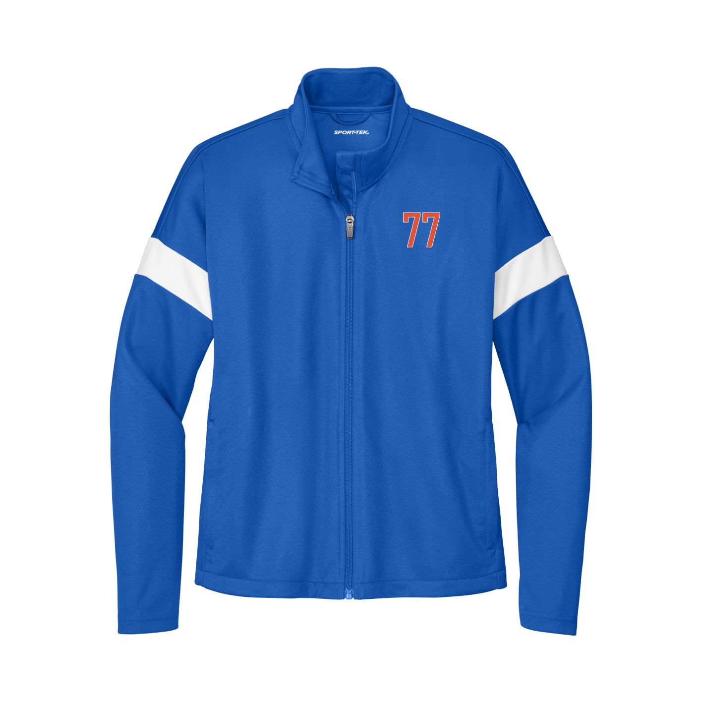 Womens Team Travel Full-Zip Jacket — Front Shirsy in Royal/White