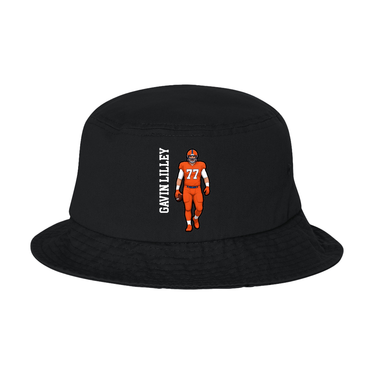 Bucket Cap — Name Vertical in Black