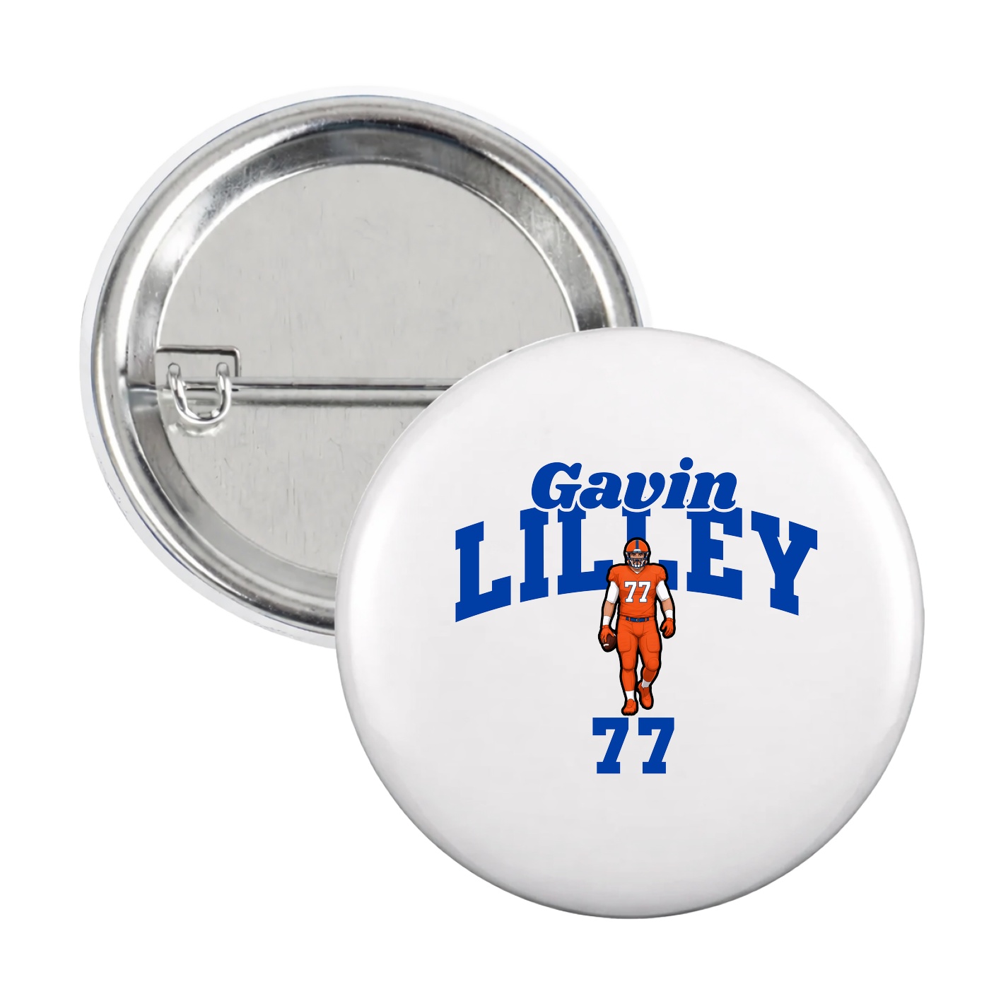 Game Day Button — Signature Arch in White