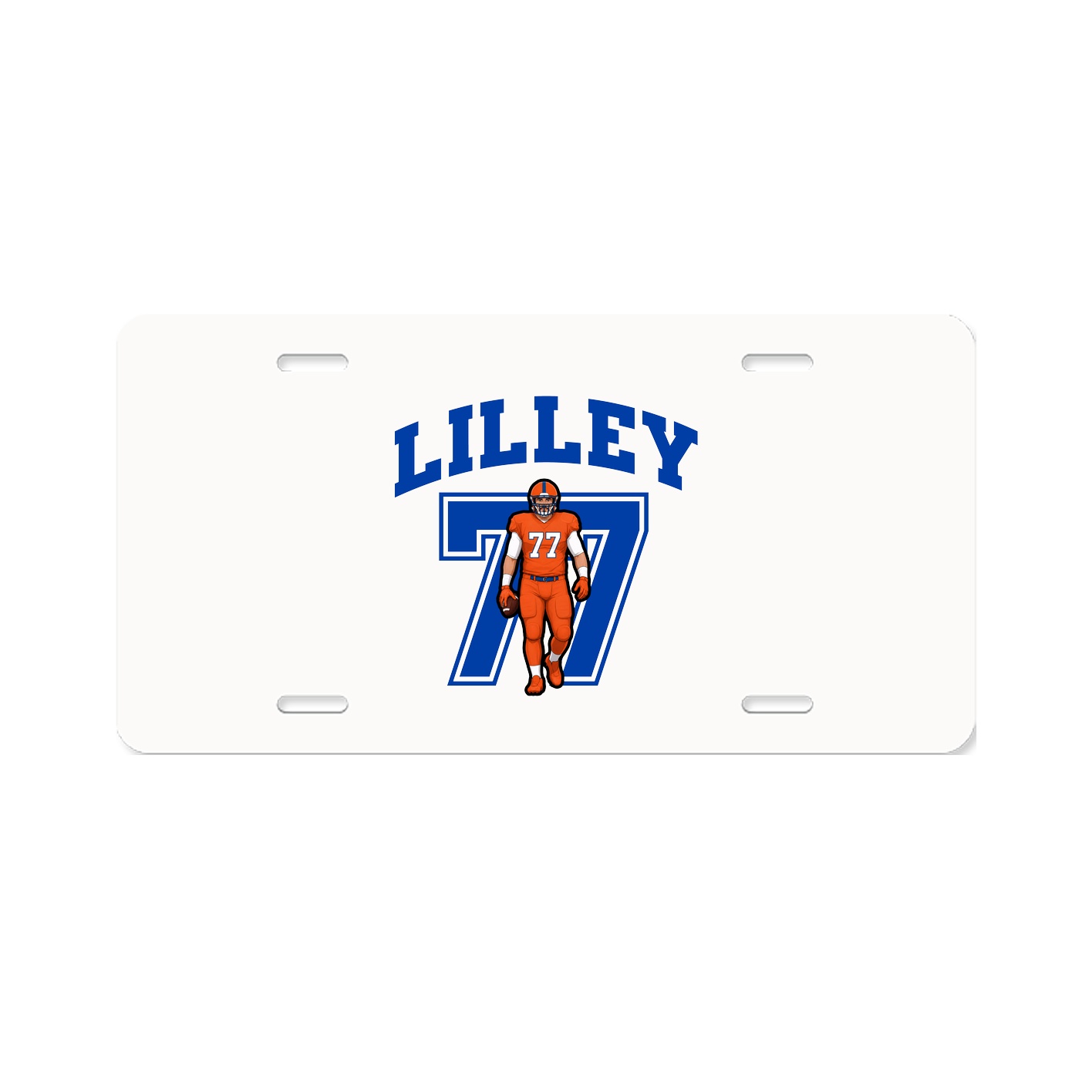 License Plate — Number in Classic
