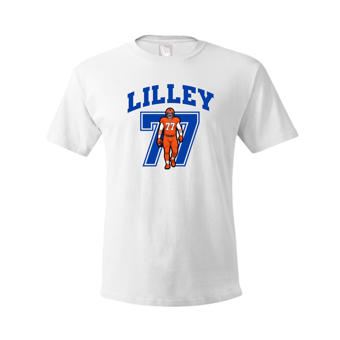 Youth Tee — Number in White