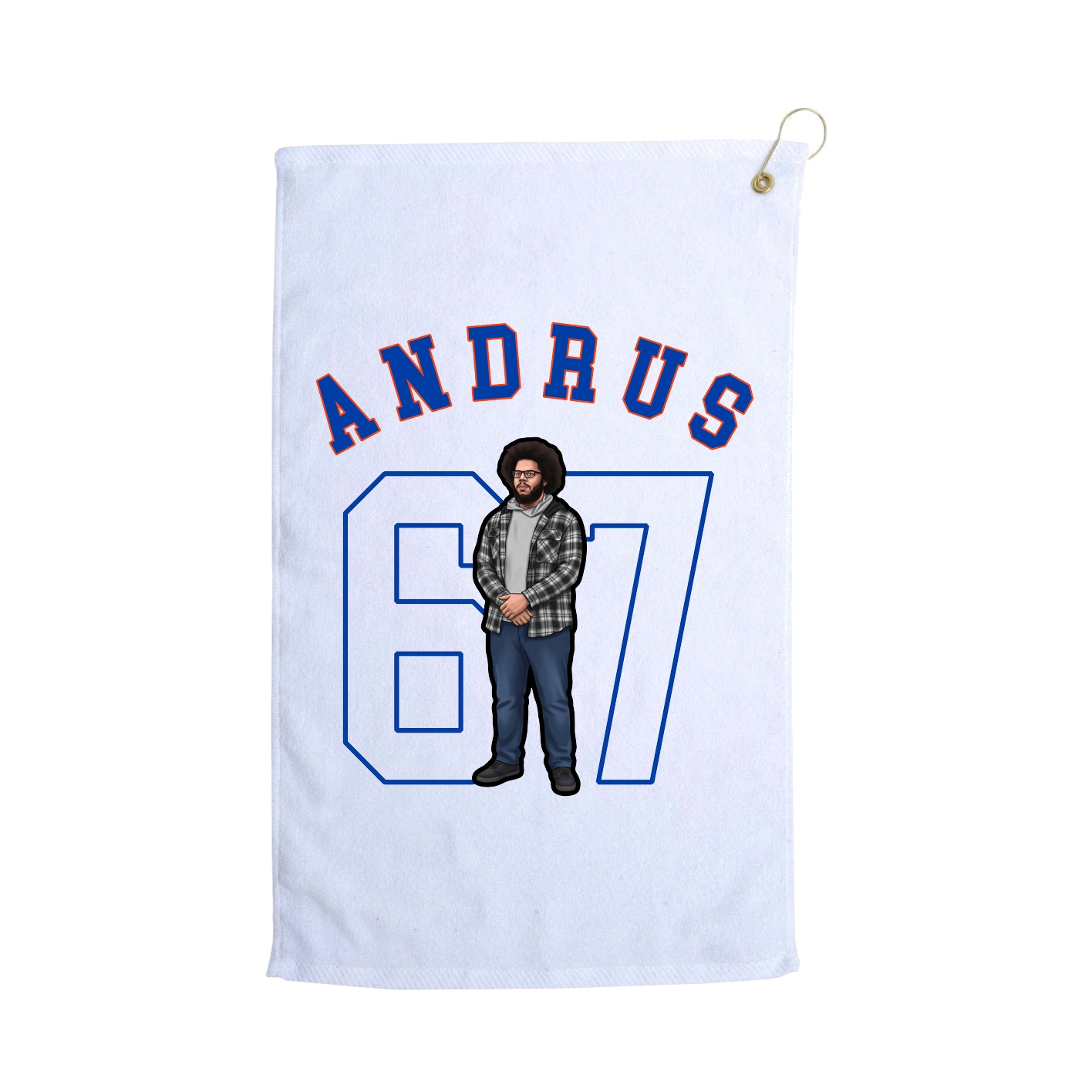 Golf Towel — Shirsey Arch in White
