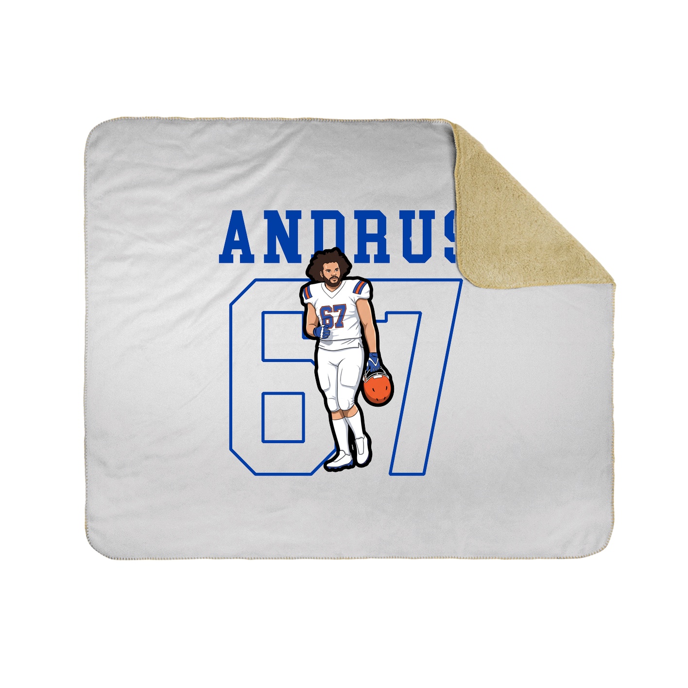 Throw Blanket — Shirsey in White