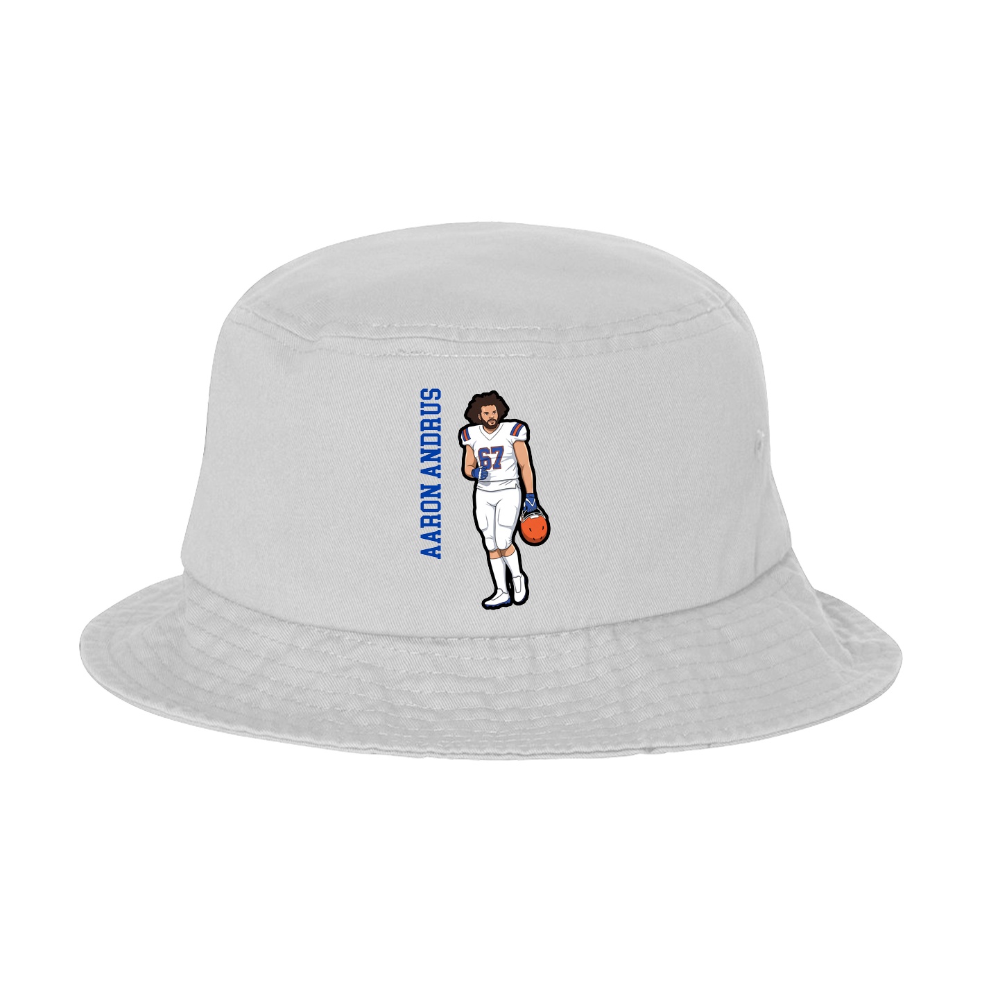 Bucket Cap — Name Vertical in White