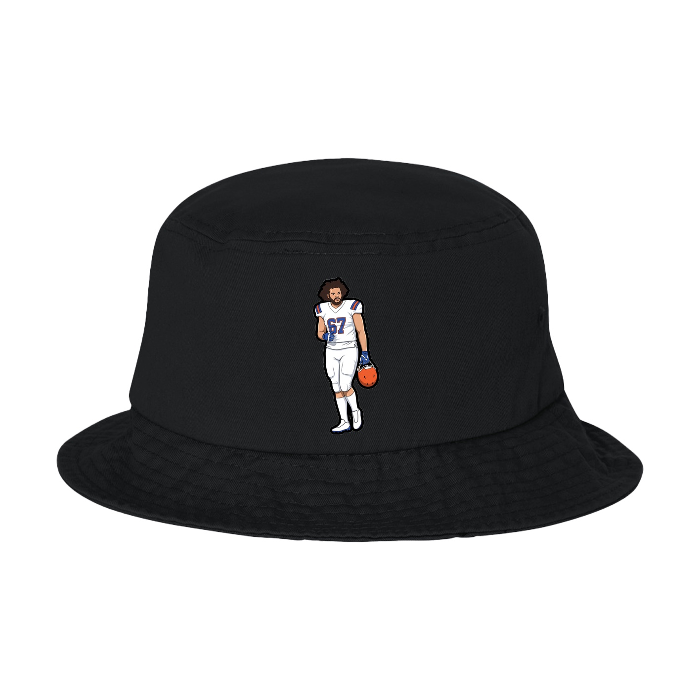 Bucket Cap — Name Vertical in Black