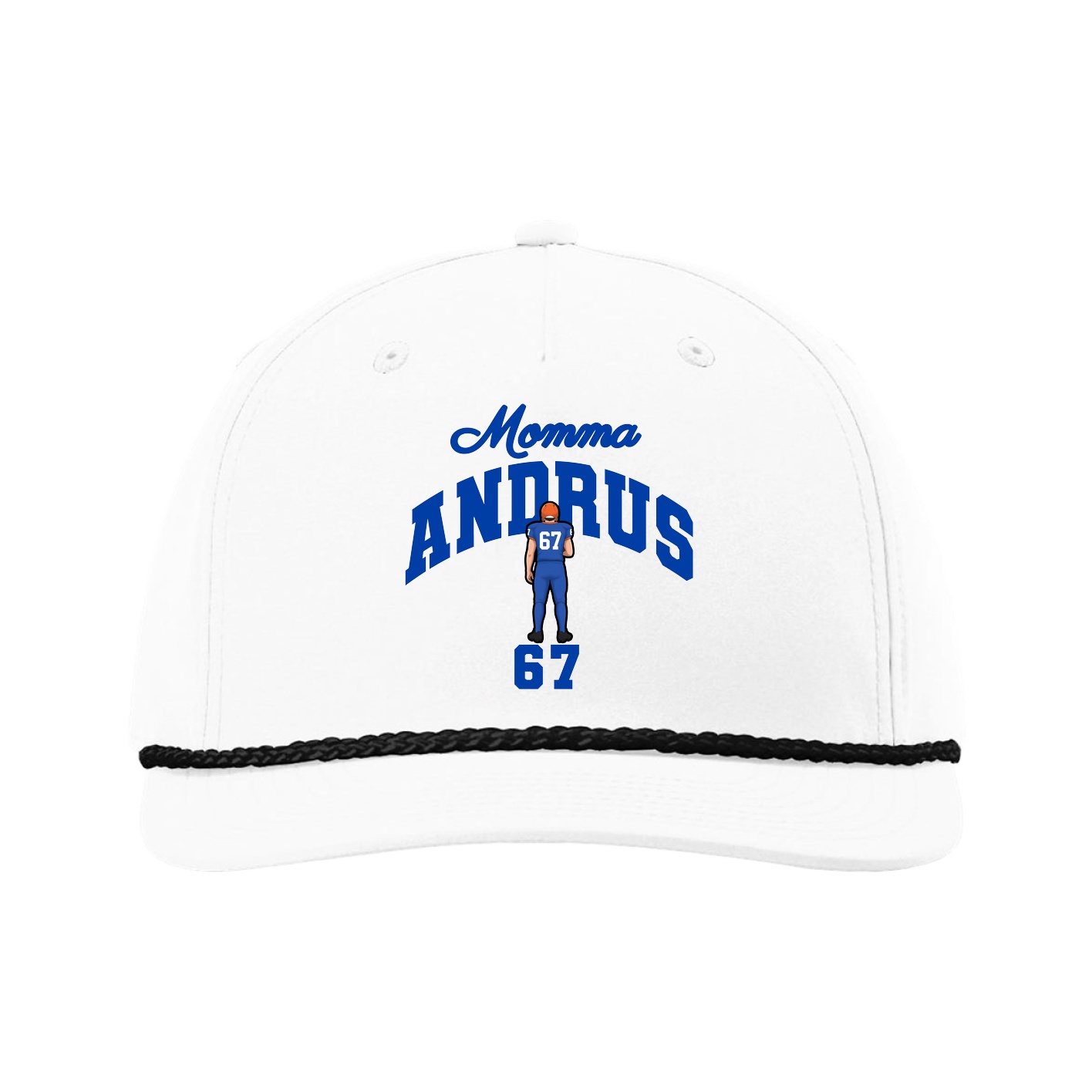 Five-Panel Classic Rope Cap — Mothers Day Arch in White