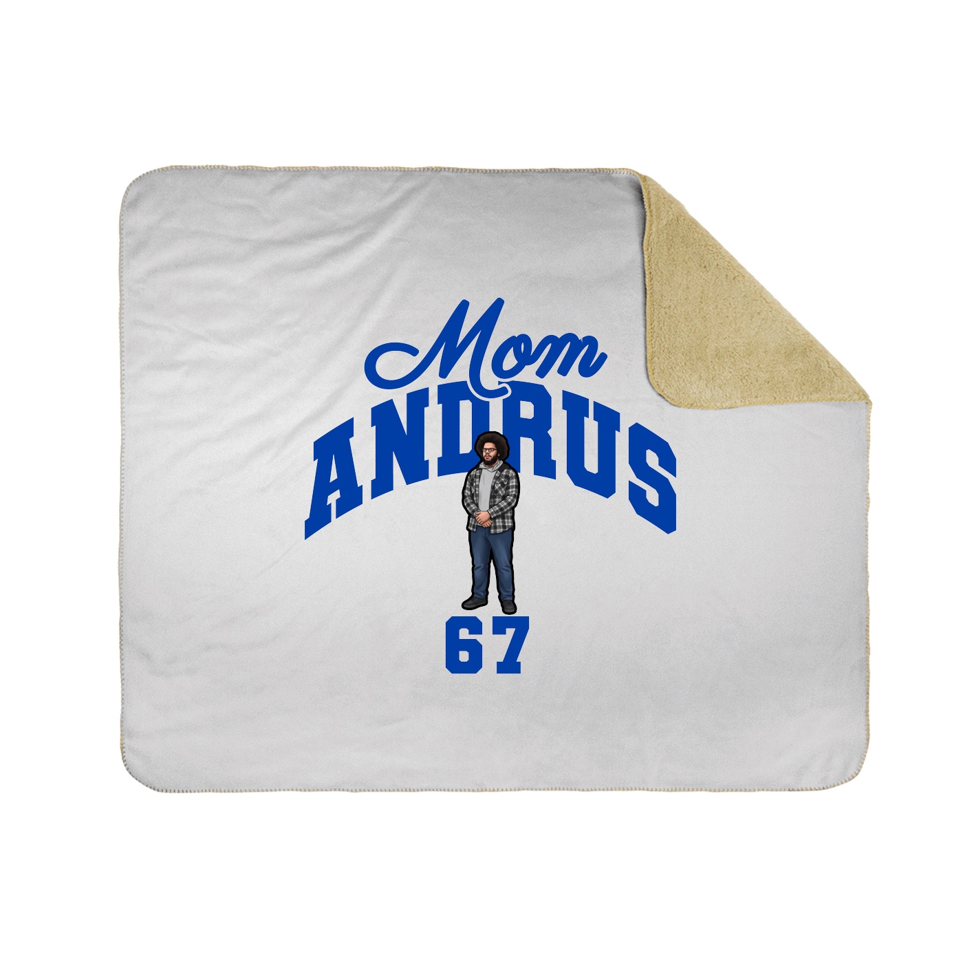 Throw Blanket — Mothers Day Arch in White