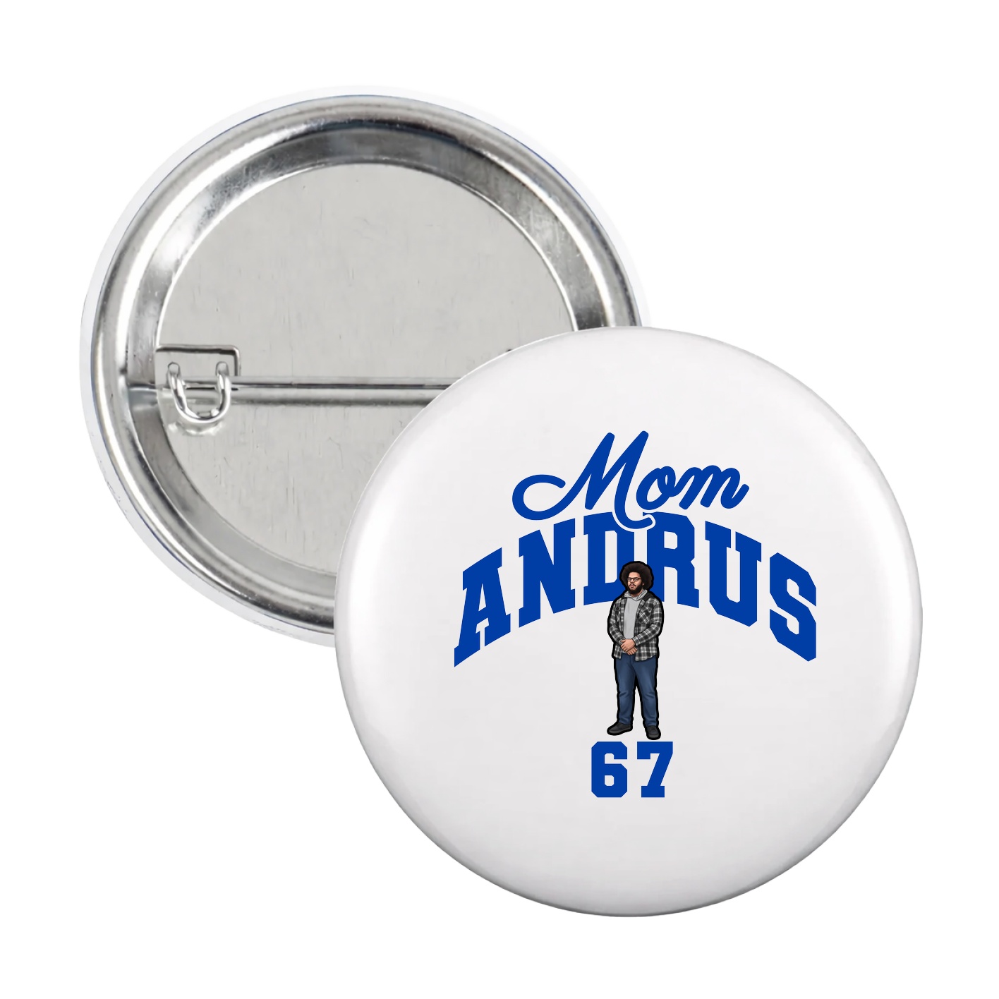 Game Day Button — Mothers Day Arch in White