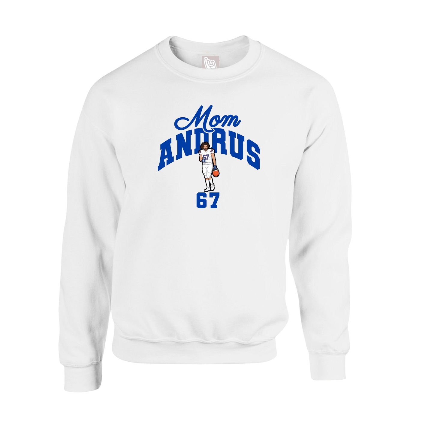 Fleece Crew — Mothers Day Arch in White