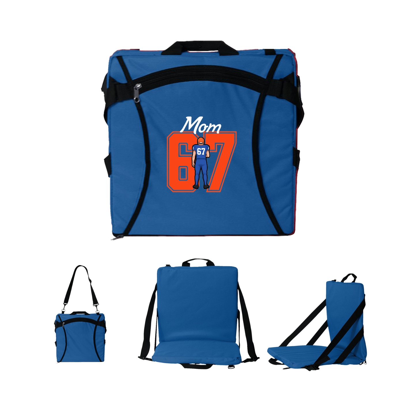 Folding Stadium Seat — Mothers Day Shirsey in Royal