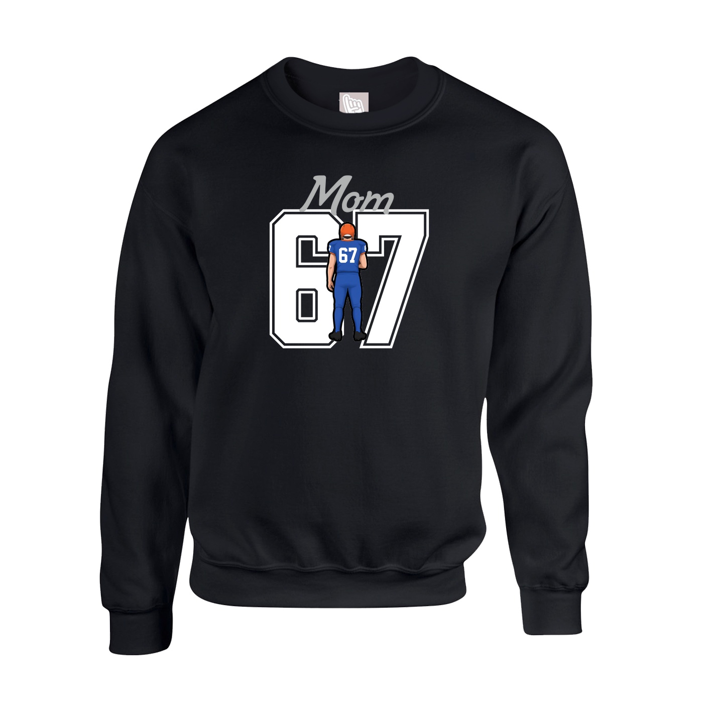 Fleece Crew — Mothers Day Shirsey in Black