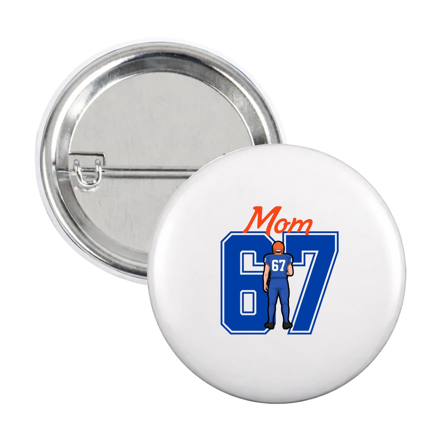 Game Day Button — Mothers Day Shirsey in White