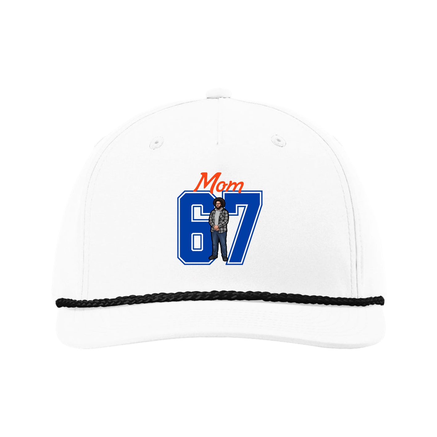 Five-Panel Classic Rope Cap — Mothers Day Shirsey in White